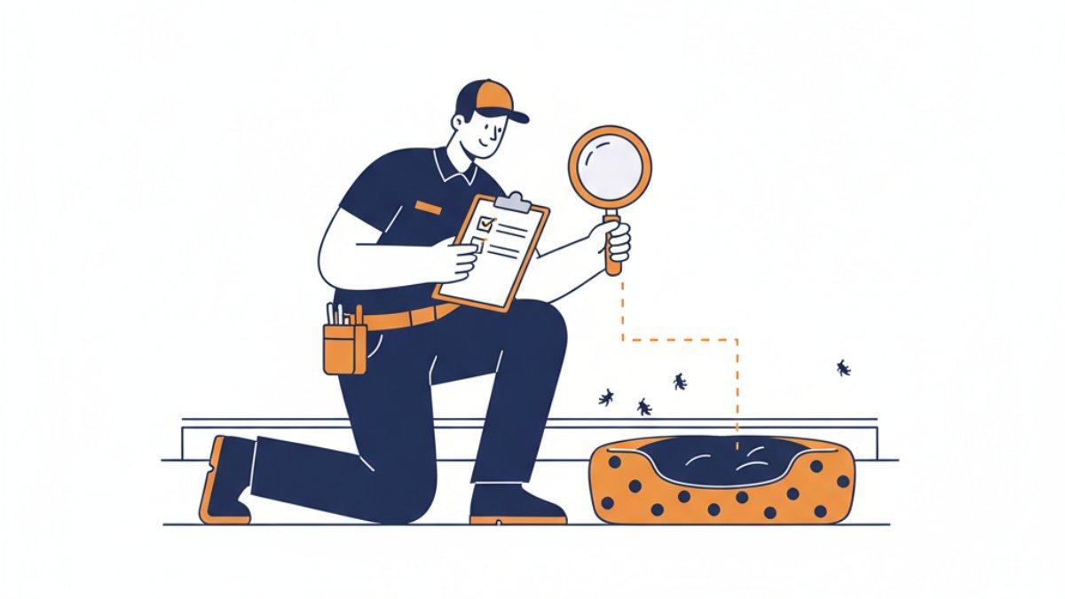 How flea control experts assess a Melbourne home infestation