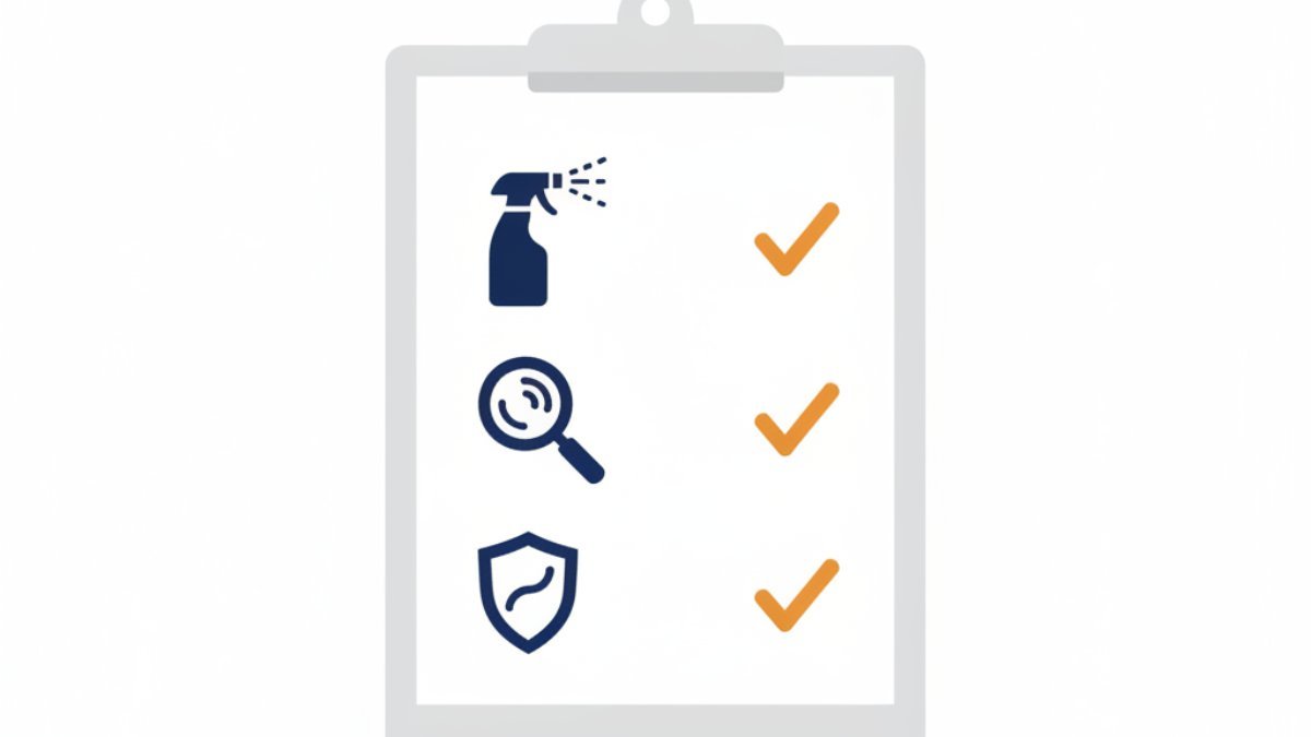 Checklist of what a complete flea control service should include