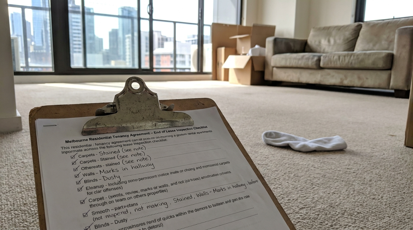 End of lease flea treatment inspection checklist for Melbourne real estate agents